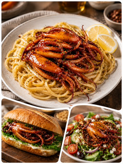 🦑BBQ Roasted Whole Squid Snack – Ready to Eat, Individually Wrapped-Sam