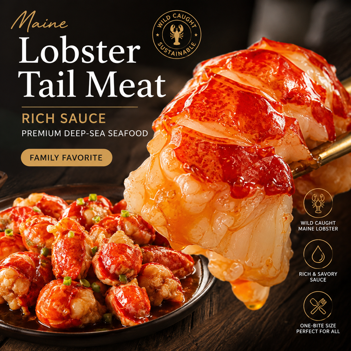 🦞 Wild-Caught Lobster Tails – Big Meaty Tails🔥LIMITED MAINE CATCH! -Sam