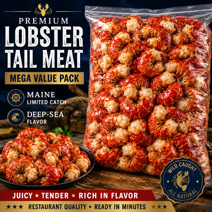 🦞 Wild-Caught Lobster Tails – Big Meaty Tails🔥LIMITED MAINE CATCH! -Sam