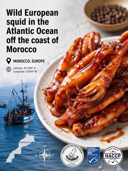 🦑BBQ Roasted Whole Squid Snack – Ready to Eat, Individually Wrapped-Sam