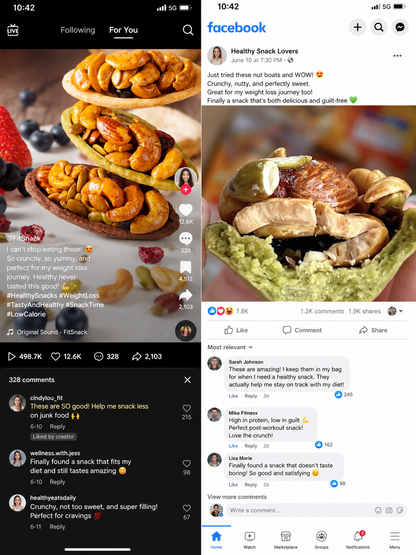 🍪Premium Crispy Almond Cashew Cookies – Roasted Nut Snack with Cocoa, Matcha & Original Flavors-Sam